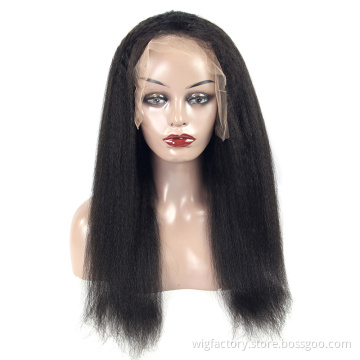 Indian wig vendors kinky straight  wigs, cheap price China lace wig